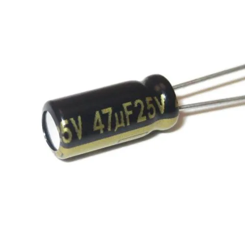 خازن الکترولیتی 47 ميكروفاراد 25 ولت 47uF/25V
