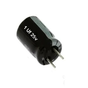 خازن الکترولیتی 1 ميكروفاراد 25 ولت 1uF/25V