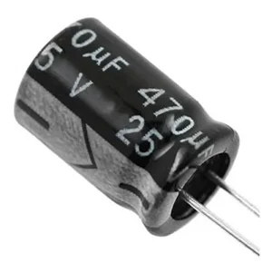 خازن الکترولیتی 470 ميكروفاراد 25 ولت 470uF/25V