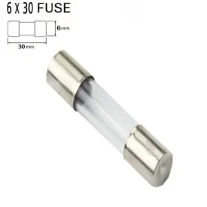 فیوز شیشه ای 20 آمپر 250 ولت 30x6