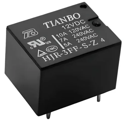 رله 12 ولت 7 آمپر پایه میلون برند TIANBO کد HJR-3FF-S-Z