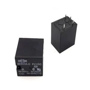 رله 6 ولت 10 آمپر برند SONG CHUAN پایه سوکت تایوانی سری 801H کد 801H-1A-C