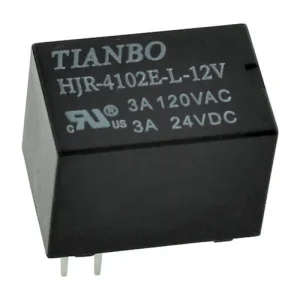 رله مخابراتی 12 ولت 3 آمپر 5 پین بوبین کنار TIANBO کد HJR-4102E-L-12V