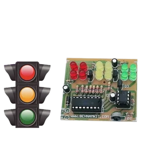 کیت چراغ راهنمایی و رانندگی آموزشی | 12 LED ترافیکی