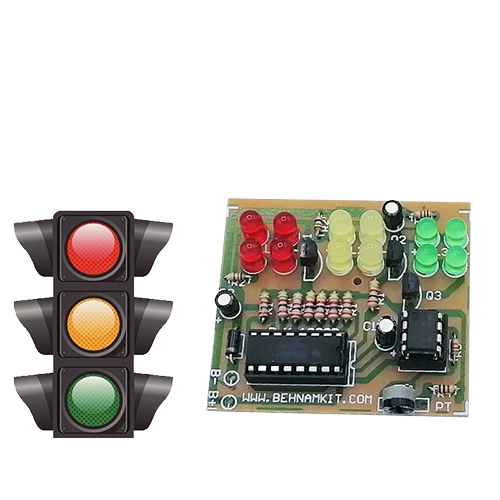 کیت چراغ راهنمایی و رانندگی با 12 دیود نورانی