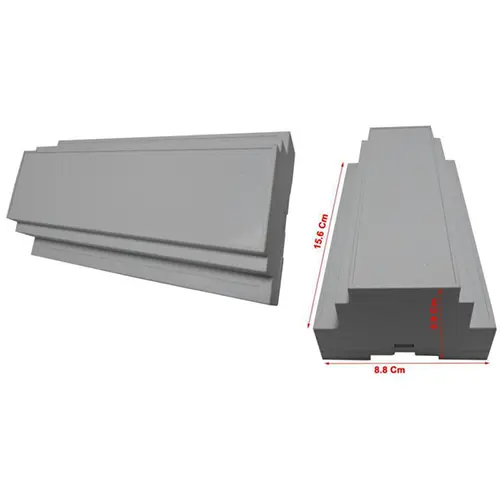 جعبه صنعتی s: 5.9 x 8/8 x 15.6 Cm / رک خور