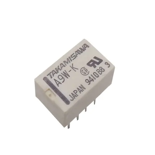رله 9V مینیاتوری 10 پایه ژاپنی مارک TAKAMISAWA کد A9W-K