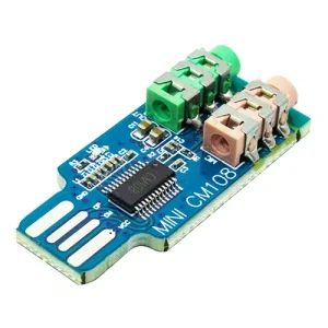 ماژول کارت صدای اکسترنال CM108 USB تبدیل صدا دیجیتال به آنالوگ