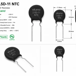 مقاومت حرارتی 2.5D-11 | NTC