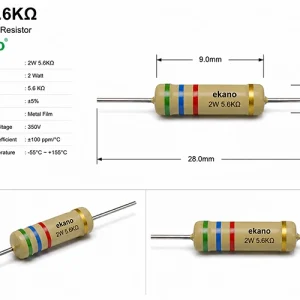 مقاومت 5.6 کیلو اهم 2 وات | 2W 5.6KΩ