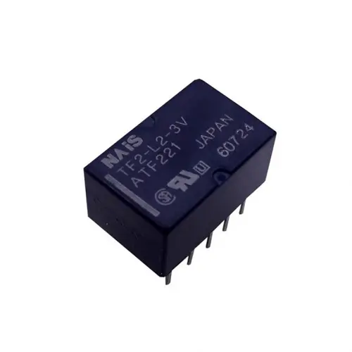 رله 5V مینیاتوری 10 پایه ژاپنی مارک NAIS کد TF2-L2