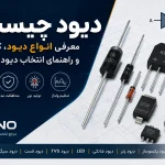 معرفی انواع دیودهای الکترونیکی شامل دیود یکسوساز، زنر، شاتکی، LED و TVS | EKANO