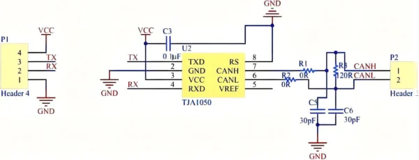 ماژول مبدل CAN به سریال TJA1050