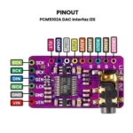 ماژول مبدل دیجیتال به آنالوگ استریو PCM5102A